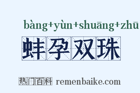 蚌孕双珠是什么意思的图片